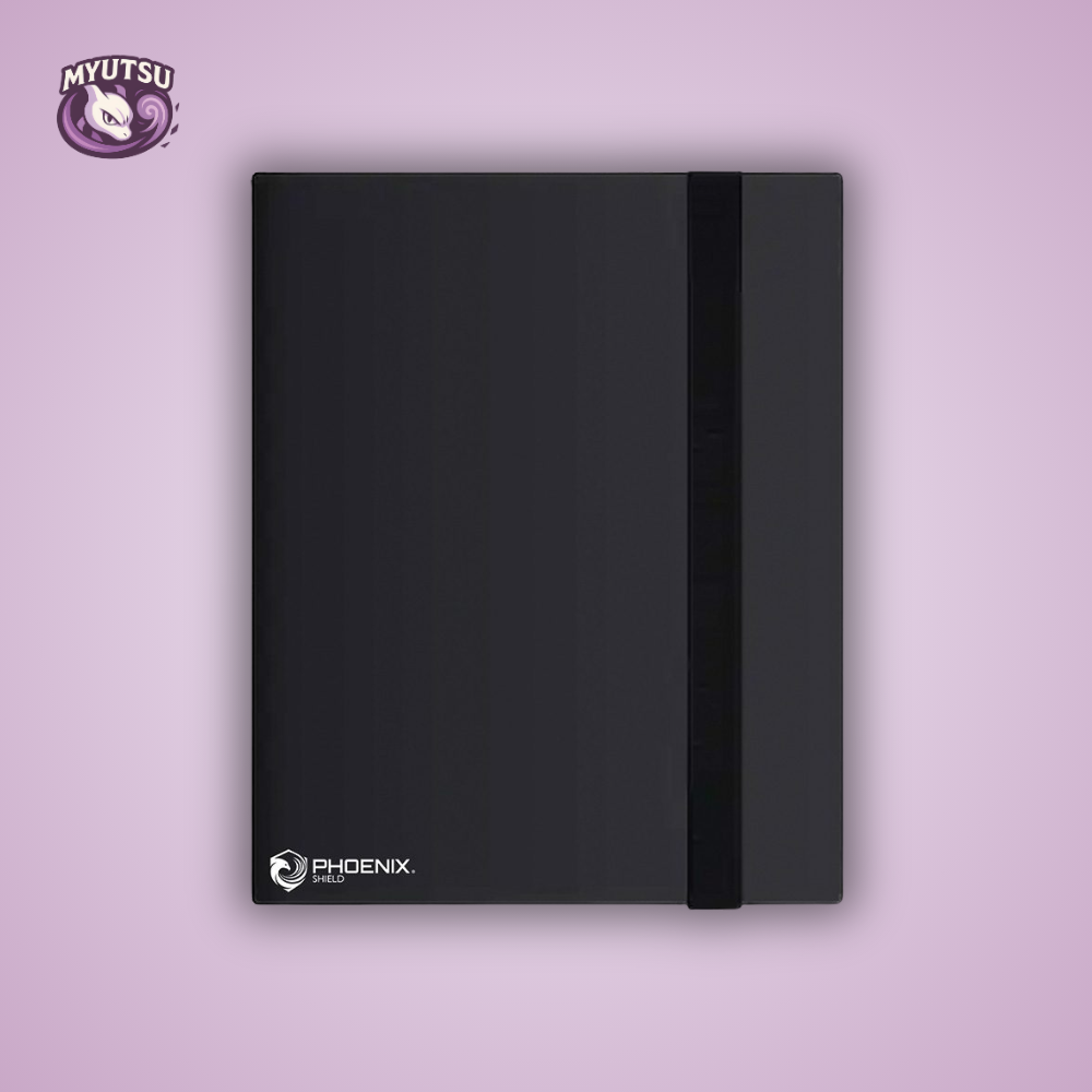 Phoenix Shield Portfolio - POUR TOPLOADERS - ALBUM FLEX - NOIR - 12 pages de 9 cases (216 cartes recto-verso) - POUR TOPLOADERS
