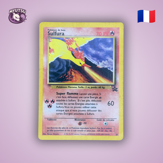 Lot de 3 cartes : Sulfura (WP 21), Artikodin (WP 22), Électhor (WP23)