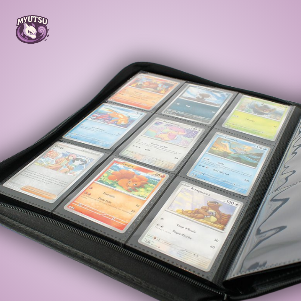 Phoenix Shield Portfolio - ALBUM DELUXE ZIP - Black - 20 pages de 9 cases (360 cartes recto-verso)