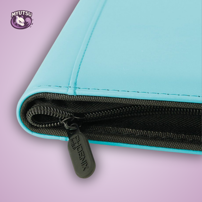 Phoenix Shield Portfolio - ALBUM DELUXE ZIP - TURQUOISE - 20 pages de 9 cases (360 cartes recto-verso) TURQUOISE