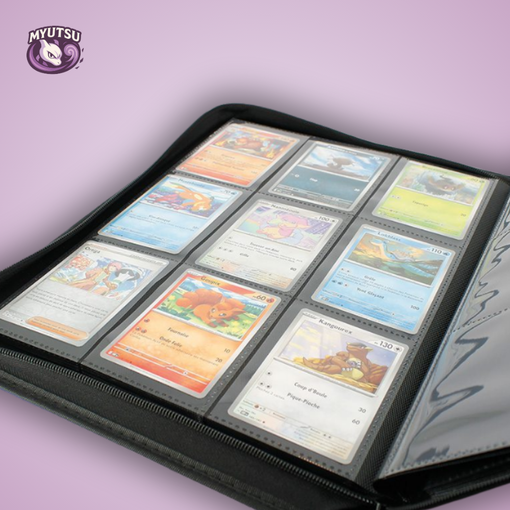 Phoenix Shield Portfolio - ALBUM DELUXE ZIP - TURQUOISE - 20 pages de 9 cases (360 cartes recto-verso) TURQUOISE