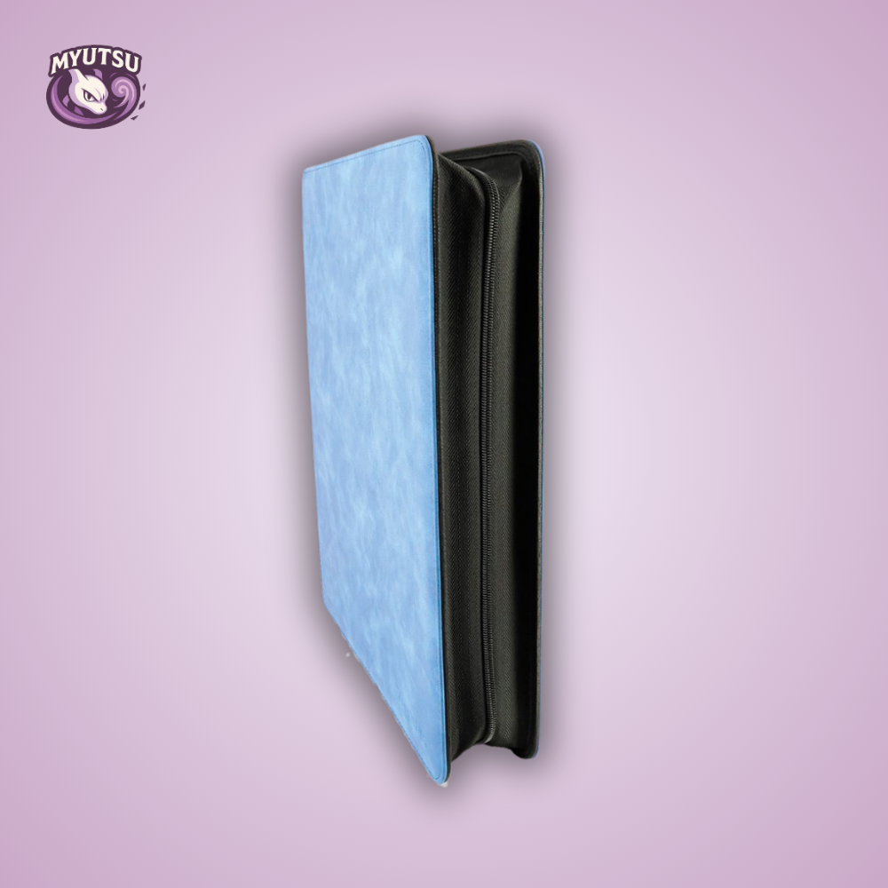 Phoenix Shield Portfolio - POUR TOPLOADERS - ALBUM DELUXE ZIP - BLEU - 20 pages de 9 cases (360 cartes recto-verso) - POUR TOPLOADERS