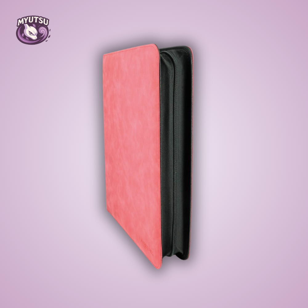 Phoenix Shield Portfolio - POUR TOPLOADERS - ALBUM DELUXE ZIP - ROUGE - 20 pages de 9 cases (360 cartes recto-verso) - POUR TOPLOADERS