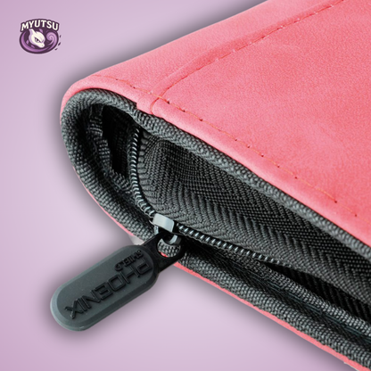 Phoenix Shield Portfolio - POUR TOPLOADERS - ALBUM DELUXE ZIP - ROUGE - 20 pages de 9 cases (360 cartes recto-verso) - POUR TOPLOADERS
