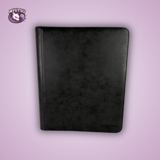 Phoenix Shield Portfolio - TOPLOADER ZIP 9-POCKETS (360 CARDS) LEATHER EFFECT BLACK